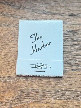 The Harbor Matchbook Vintage Art Decor
